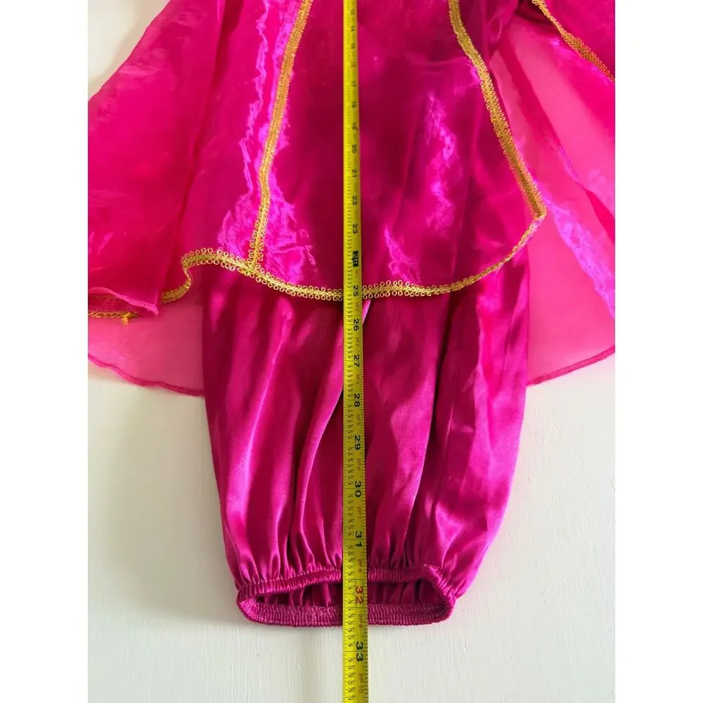 Disney Store Princess Jasmine Pink Costume Live Action Aladdin Girls Medium 7/8 - Picture 8 of 16